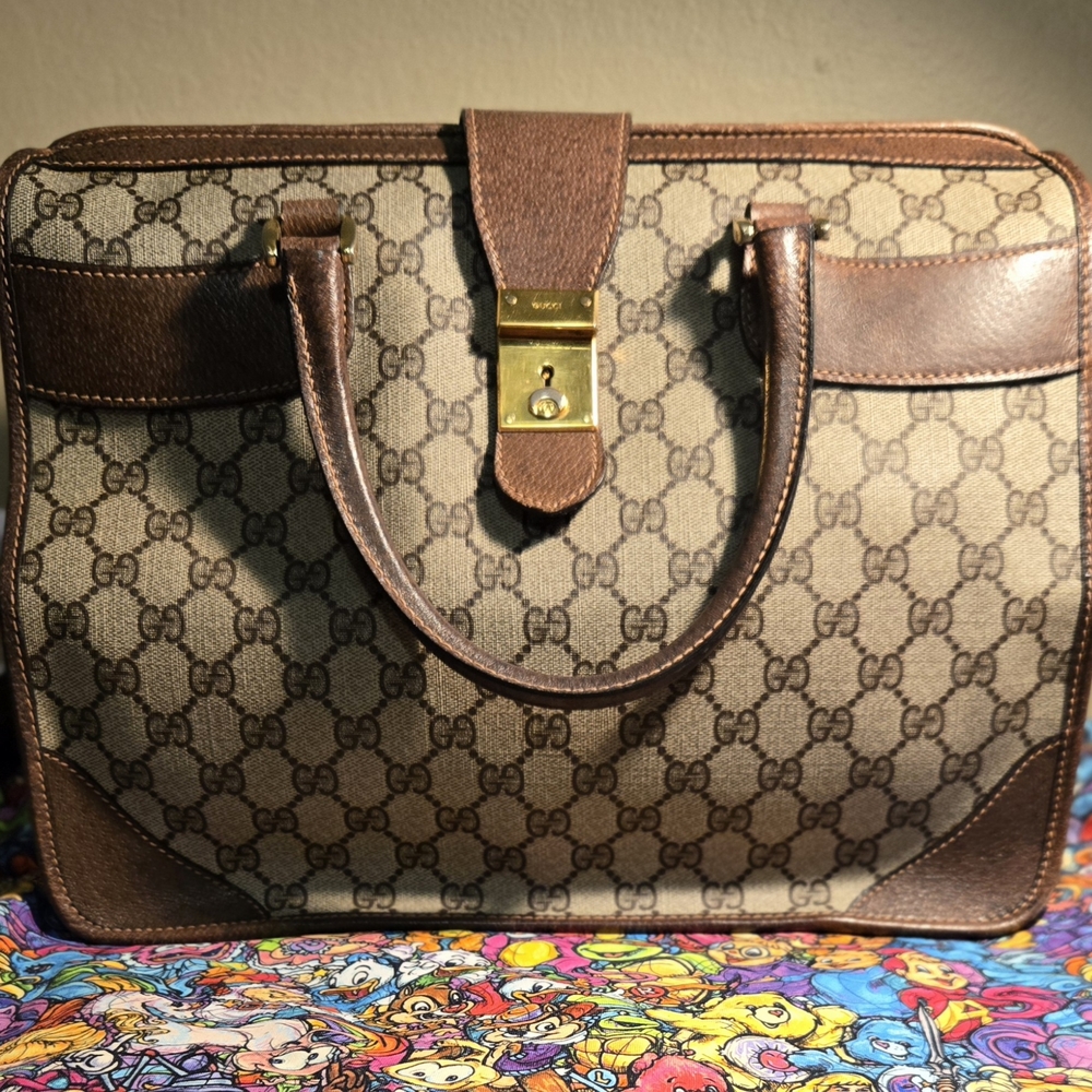 Gucci Brown Monogram Handbag